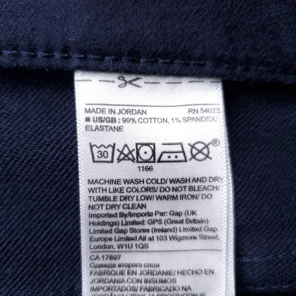Banana Republic Slim Fit Traveller Pants Men 33x30 Navy Stretch Straight Comfort